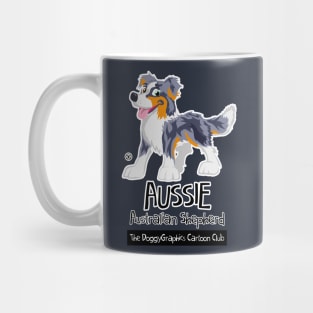 Aussie CartoonClub - Merle Trico Mug